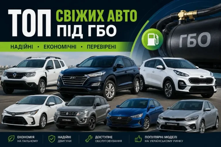 ТОП авто до 7 років, які варто купувати під ГБО